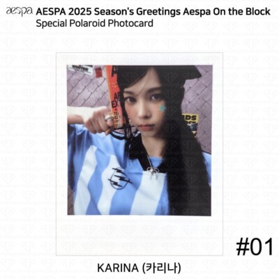 Aespa 2025 Season's Greetings Aespa On the Block Photocard
