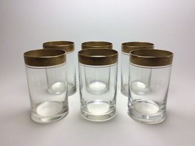 Theresienthal Mintonborde Mintonborte 6 x Becherglas Wasserglas