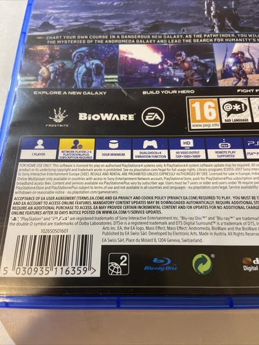 Mass Effect Andromeda PS4 (Sony PlayStation 4, 2017) Complete - Picture 3 of 6