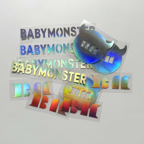 KPOP BABYMONSTER Holographic Laser Sticker DIY Stickers - Picture 2 of 6