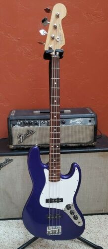 Fender Jazz Bass Guitar 1999 Midnight Blue Mexico MIM - Picture 3 of 11