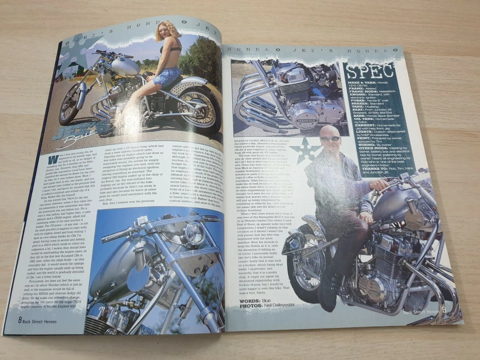 Back Street Heroes Issue 199 Nov 2000 International Custom Motorcycle Magazine - Image 4 of 4