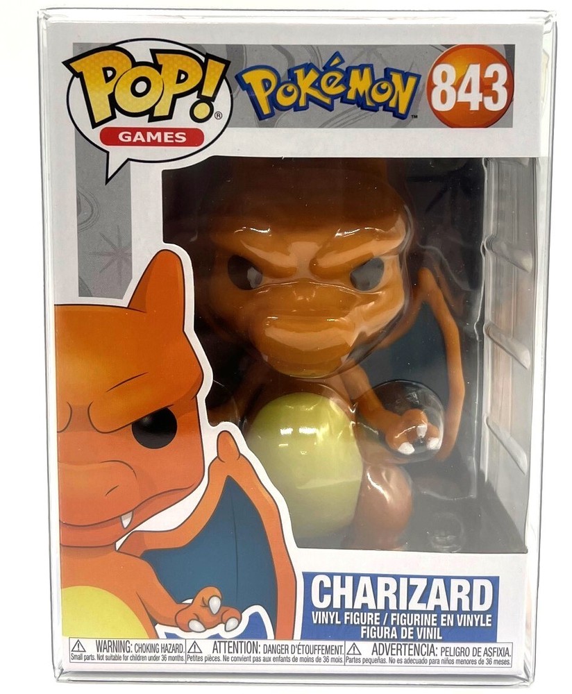 Funko Pop Charizard 843 Figure Includes Collector POP Protector Case  