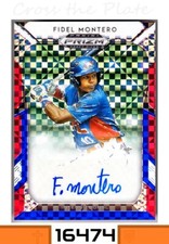 2019 PANINI PRIZM DRAFT RED WHITE & BLUE PRIZM AUTO FIDEL MONTERO YANKEES 47/99