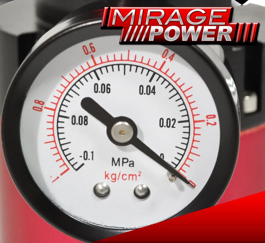 For Pontiac Track Oil Catch Breather Vacuum Gauge Can Tank Red Foto 3 de 4