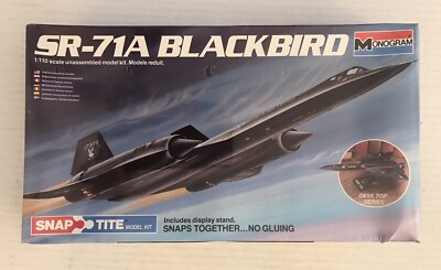 Monogram 1/110 SR-71A Blackbird Snap Tite Plastic Model Kit 1109 NISB 1984 USAF