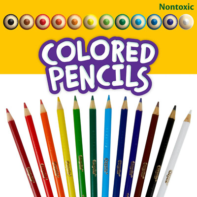 Crayola Assorted Colored Pencils - 12 Colors Per Box (Lot of 5) NIB     D16