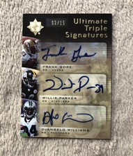 *2007 UD Ultimate Triple Signatures #TS-GPW Gore/Parker/Williams Auto 2/15 !!!