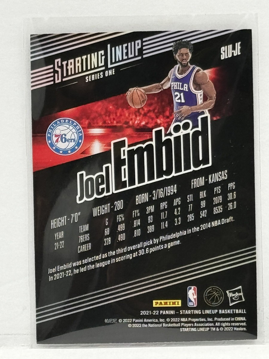 Panini Elite Starting Lineup Basketball 2021-22 Joel Embiid Series