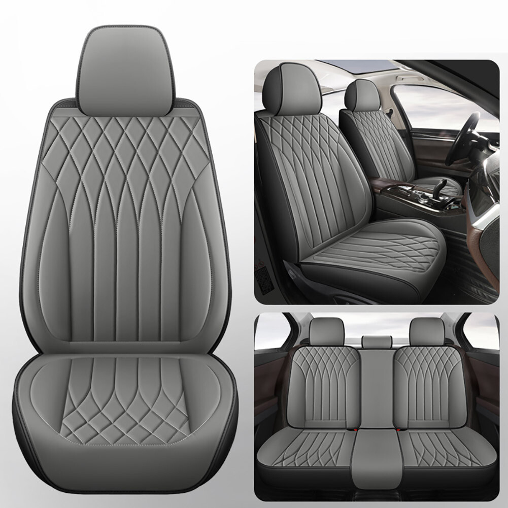 Universal Car Seat Cover Front Rear Split Bench Cover 5D Coverage Seat Protector