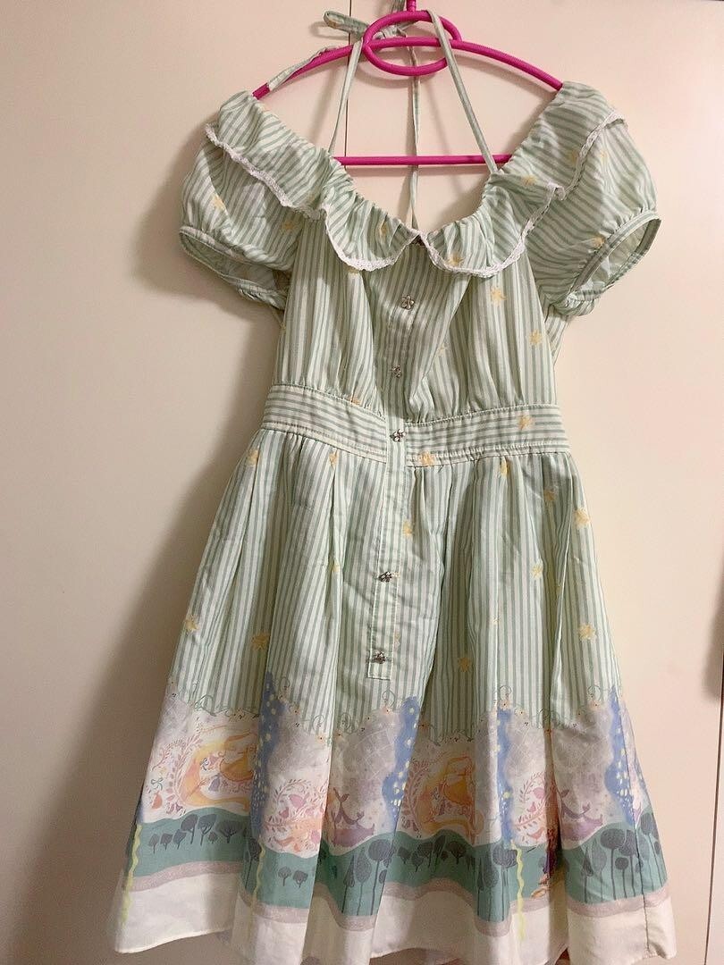 Secret honey disney rapunzel one piece dress size Free stripe off