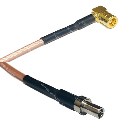 RG316 SMB FEMALE ANGLE to TS-9 MALE RF Cable Rapid-SHIP LOT