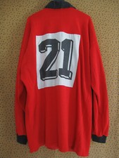 MAILLOT RUGBY STADE TOULOUSAIN noir NIKE coton PEUGEOT vintage rare L