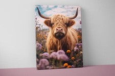 Highland Cow Wall Art - Extra Large Wall - Highland Cow Decor - Wall Print - V57