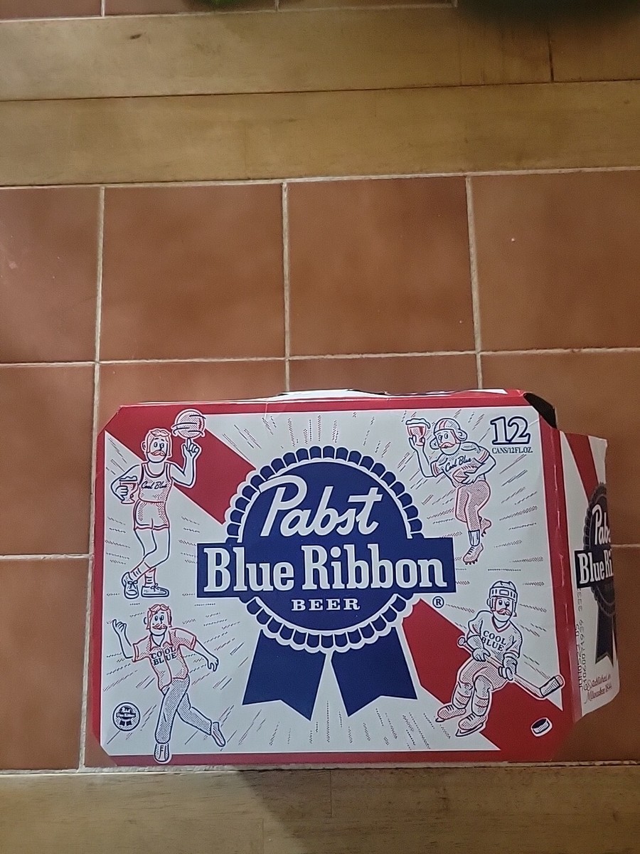 Pabst Blue Ribbon Cool Blue Empty 12 Pack Carton | eBay