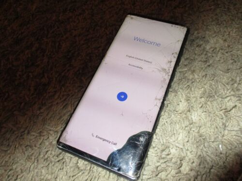 LG WING Cell Phone Cracks LCD Spots Black 256gb LM-F100TM - Afbeelding 1 van 3