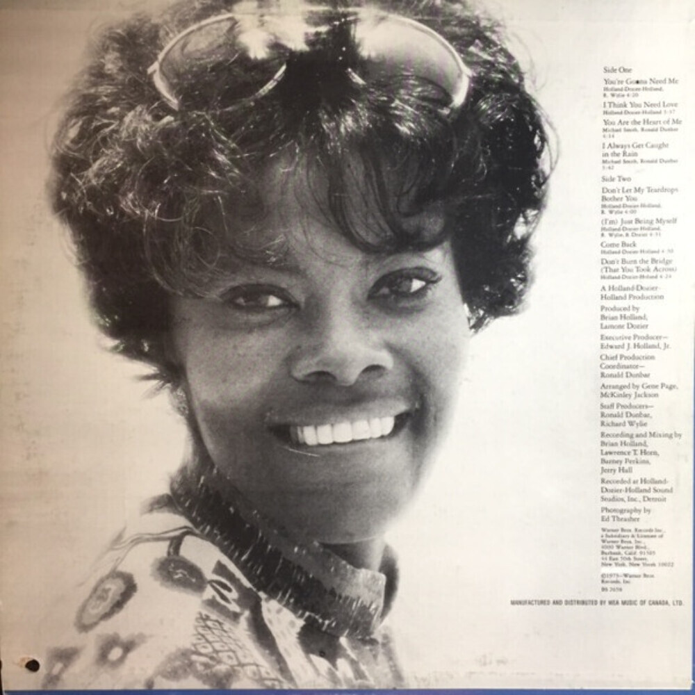 Dionne Warwick - Just Being Myself - Warner Bros. Records