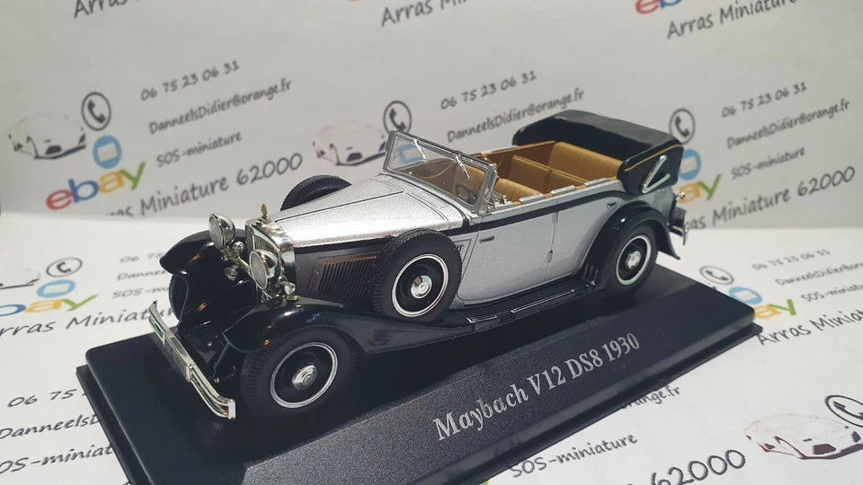 Maybach V12 DS8 - 1930 1:43 eme avec boite plexi ( neuf ) - Photo 1/3