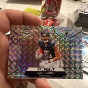2024 Panini Mosaic NFL Debut Silver Mosaic Rome Odunze Chicago Bears