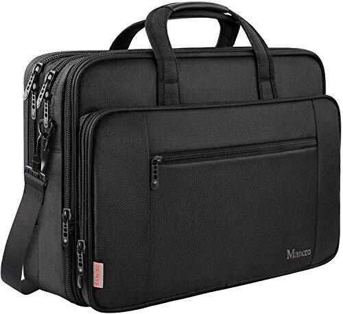 Laptop Bag 17 inch, Large Business Briefcase Expandable with