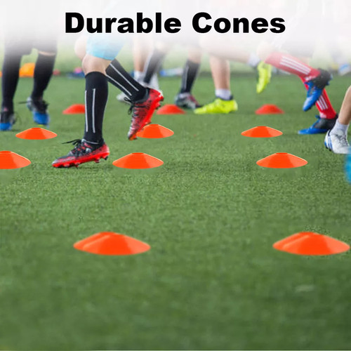 Disc Soccer Cones Football Training Field Marking Cross Sports Aids Orange 50pcs - Picture 6 of 7