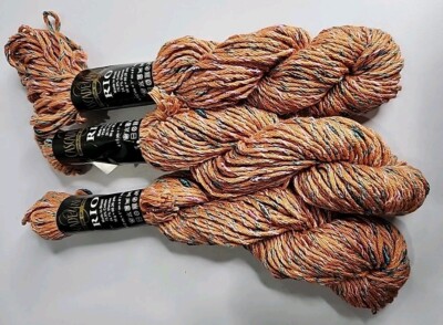 Cascade Yarns Rio Verigated  Cotton & Viscose 3 Skeins 50 gm  & 60.26 Yrd Each