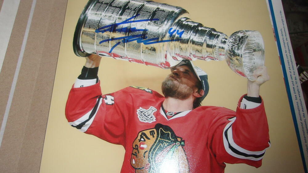Kimmo Timonen Chicago Blackhawks Signed 8x10 Stanley Cup Champs Photo COA