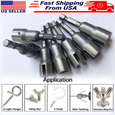 USA Hurricane Shutter Drill Bit,Wing Nut Drill Bit,Wingnut Socket,Power Wing Nut