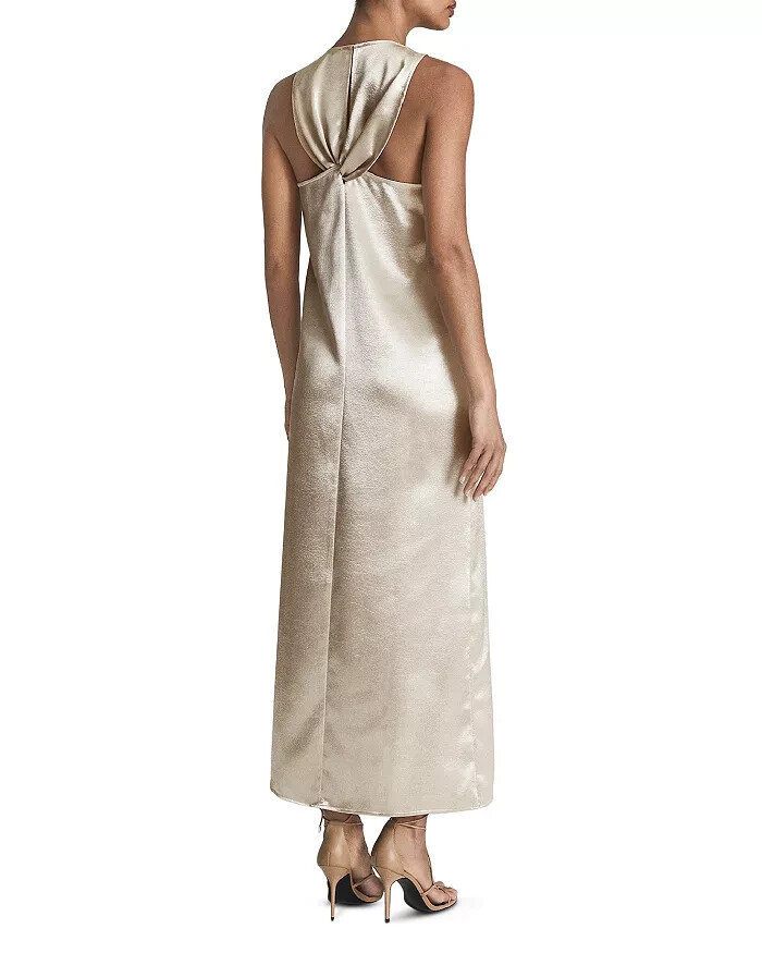 reiss metallic dress Reiss Darci Floral Metallic Mini Dress