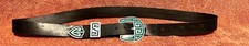 VTG STERLING Mexico Buckle Leather Belt