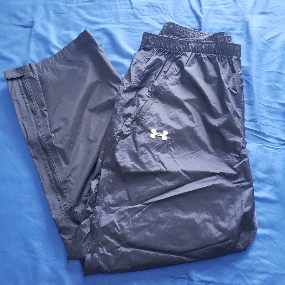 Under Armour Men's Loose-Fit Rain Fishing Golf Pants Blue Size XL 32-Inch Inseam