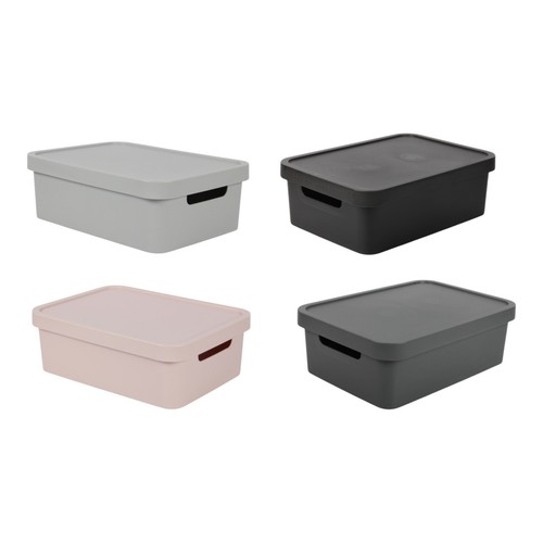 Jolie Max 19L Aufbewahrungsbox mit Deckel. Stapelbarer & nestbarer platzsparender Korb. - Bild 2 von 28