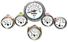 Willys Mb Gauges Kit- 85 Mm Speedometertempoil Fuel Volt Amp