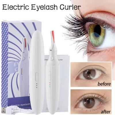 HAILICARE USB Rechargeable Electric Heated Eyelash Curler Long Lasting Beauty Makeup Tool