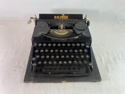 Selten -maschine Schreiben Bajnok Tragbar Von 1930 Top Zustand + Ruban Neu