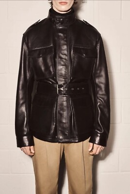ZARA SRPLS MENS LEATHER JACKET Size M BNWT
