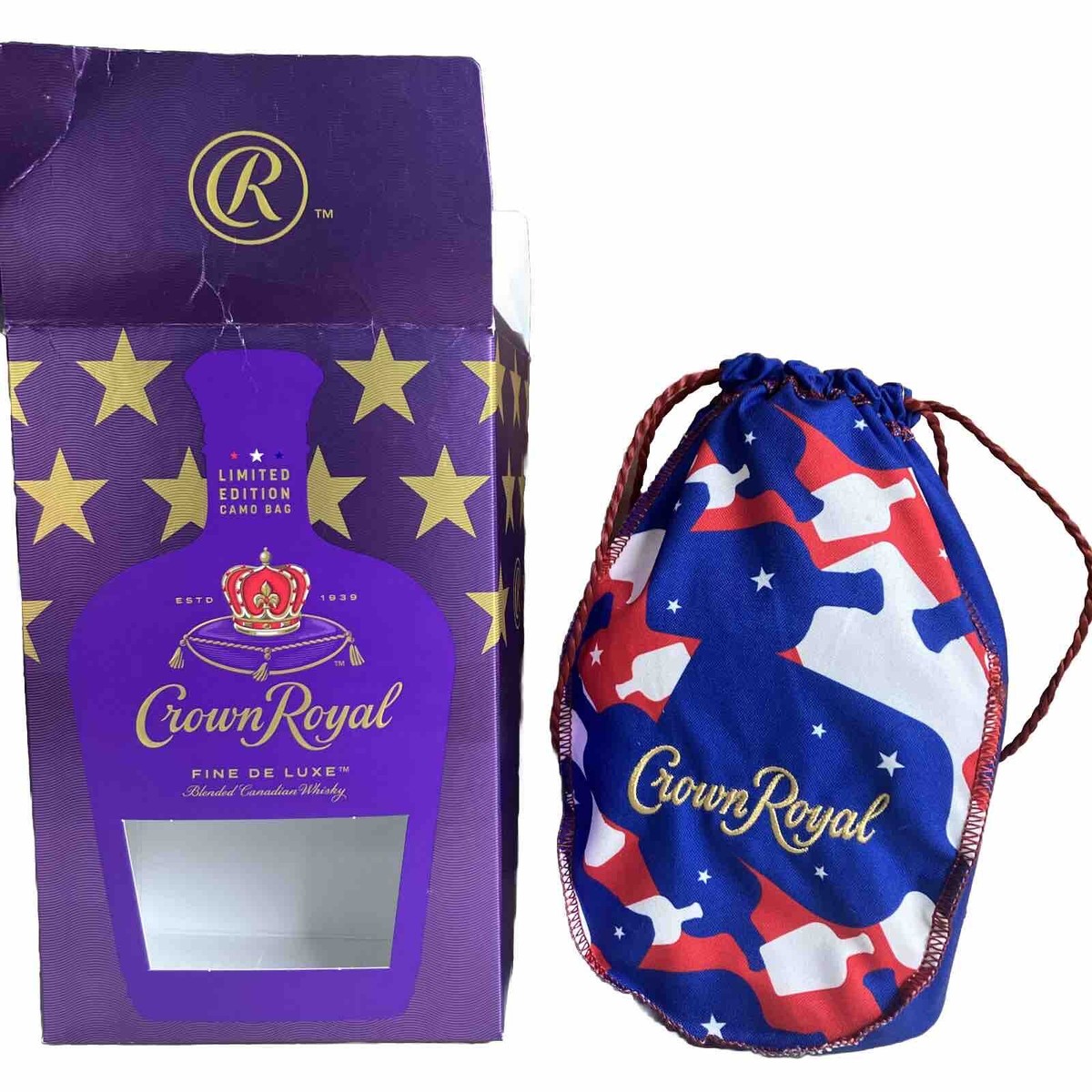 Crown Royal Limited Edition Patriotic Camouflage Bag and Box | eBay