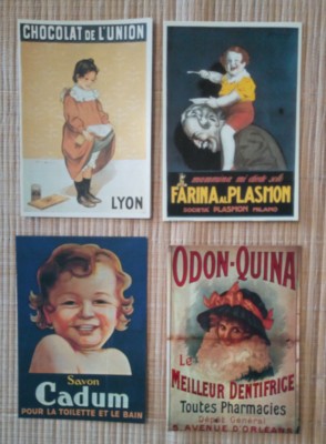 Lot de 8 Carte Postale Reproduction Affiche Publicitaire Ancienne Pub g