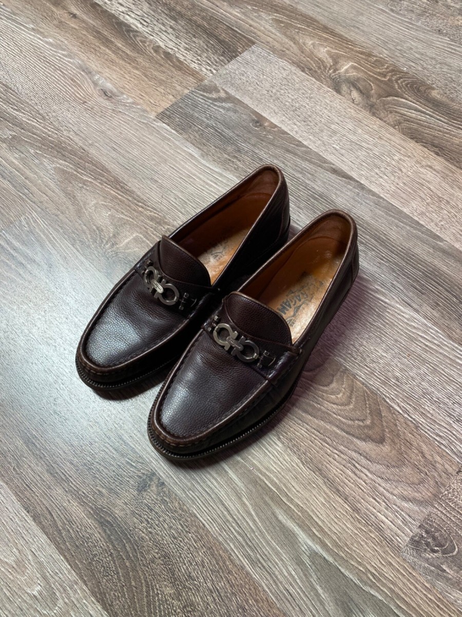 salvatore ferragamo mens Dress shoes leather loafers Size 41 | eBay