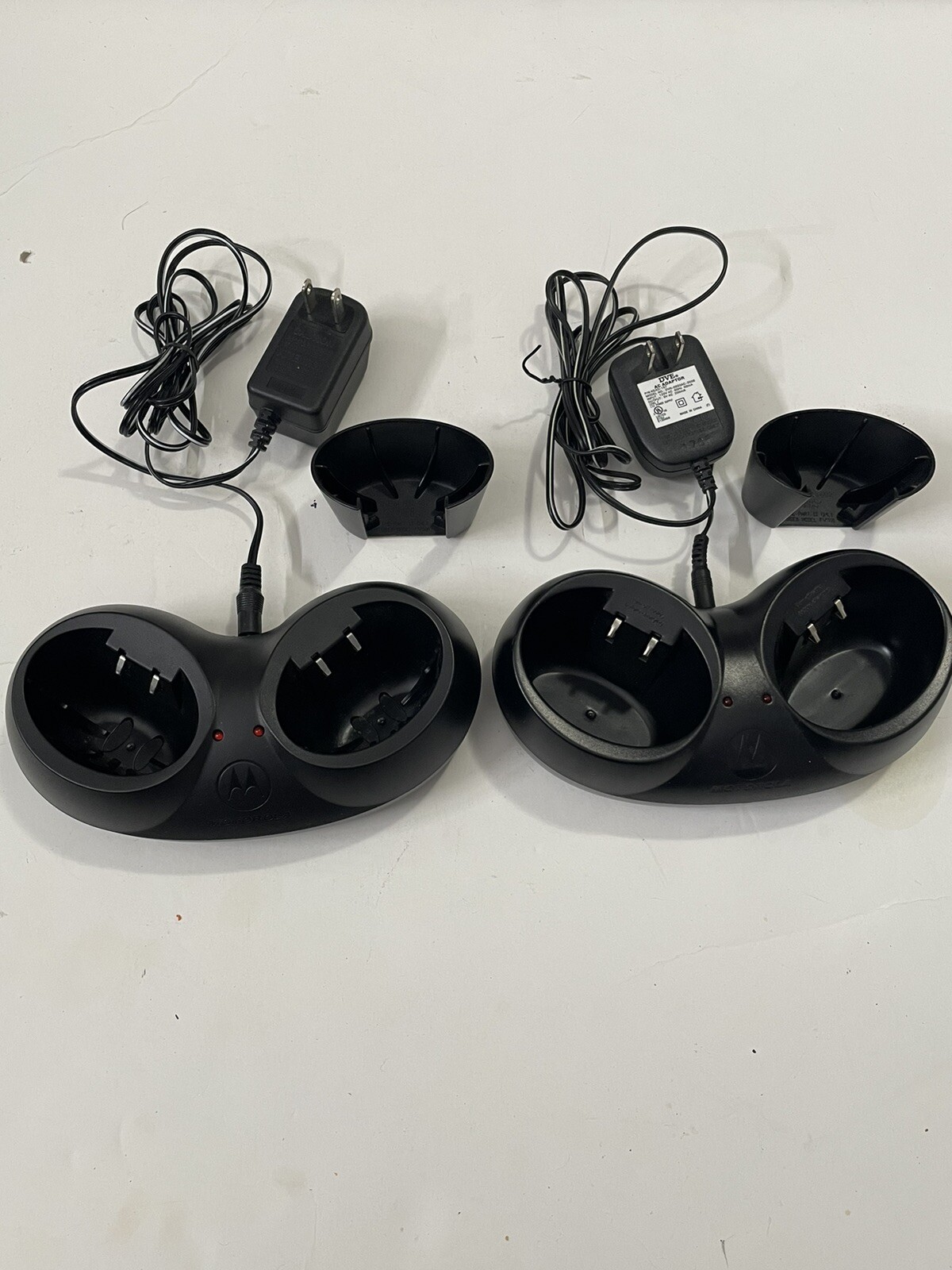 X2 Motorola HKTN4003A  2-Slot Charging Station Walkie Talkie,Power Cable