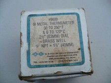H-B 9600 Bi Metal Thermometer 30-250 f