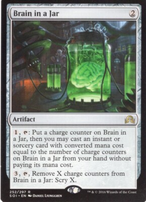 4X BRAIN IN A JAR 252/297 SHADOWS OVER INNISTRAD MTG MAGIC LP X4