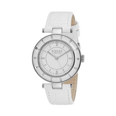 NEU & OVP: Versus by Versace Damenuhr Logo White / Leder (35mm) super Geschenk
