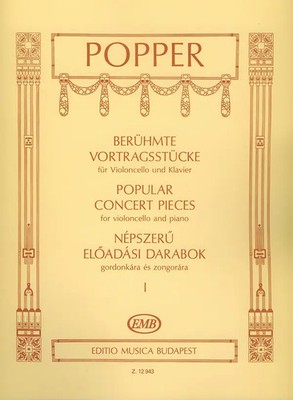 Berühmte Vortragsstücke Band 1 für Violoncello und Klavier | David Popper | Buch
