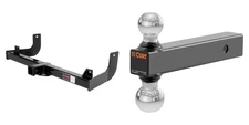 CURT Trailer Hitch Tow Cargo Kit 2in Receiver Class 4 & Ball Mount - 14002 45002