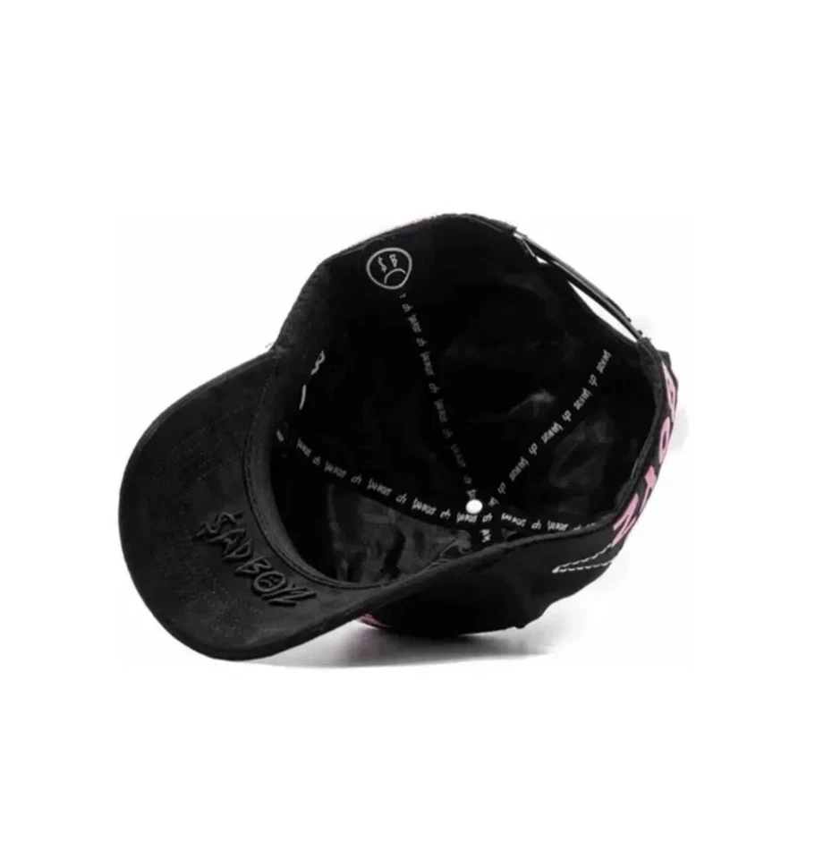 Dandy Hats x Sad Boyz Junior H clave Ali colab black and pink - Image 3 of 4
