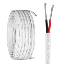 14 Gauge Duplex Marine Wire Tinned Copper Boat Cable, 100Ft 14 AWG Standard USA