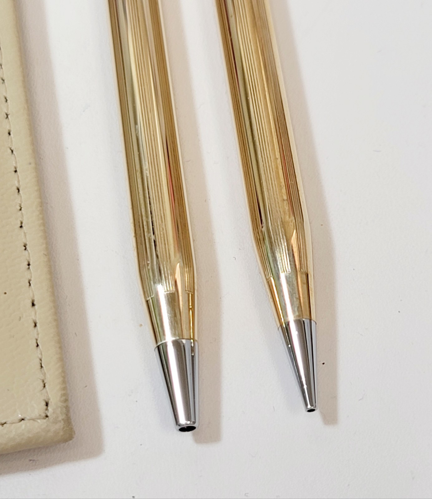 Vintage Cross Pen Pencil Set 1/20 14k Gold Filled Ladies Set Pen Purse USA Made