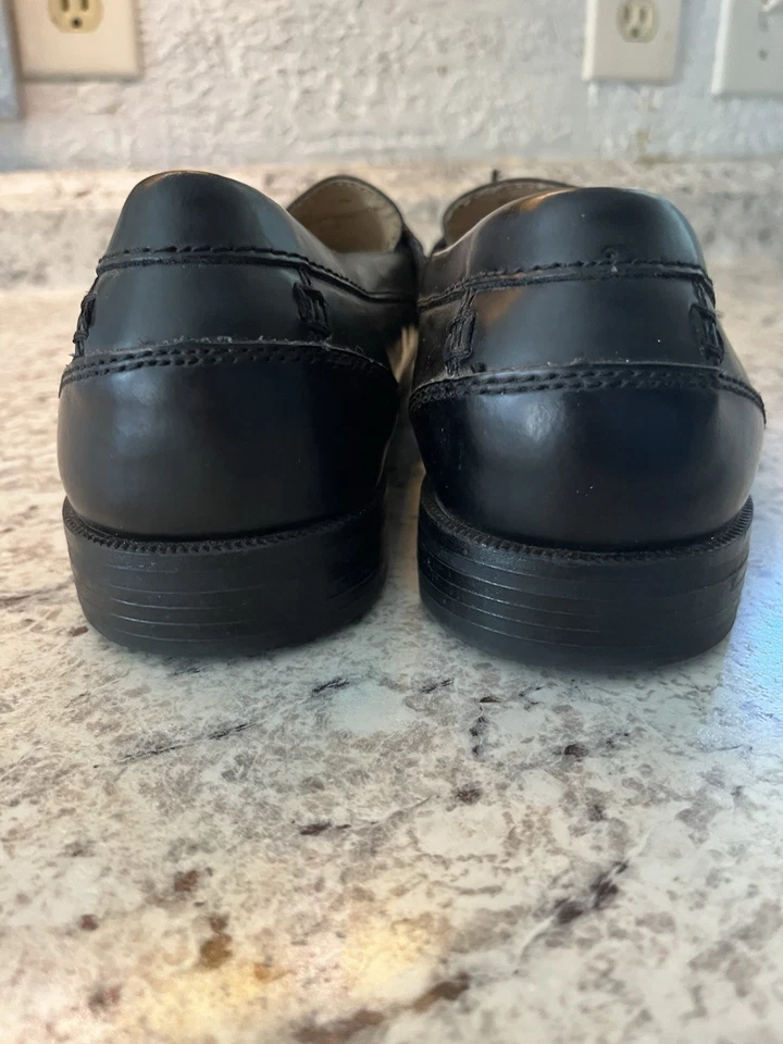 Mocasines para hombre Chaps de cuero con borla Kiltie negros, acolchados talla 11,5 Foto 2 de 4