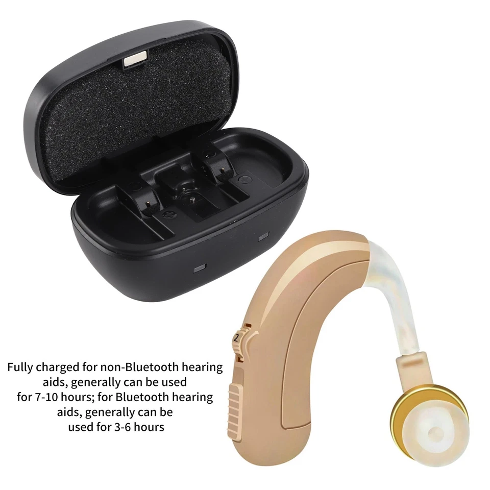 Hörverstärker Akkus Ladegerät Long Life USB Cycle 312 Knopfbatterie Box - Bild 4 von 4